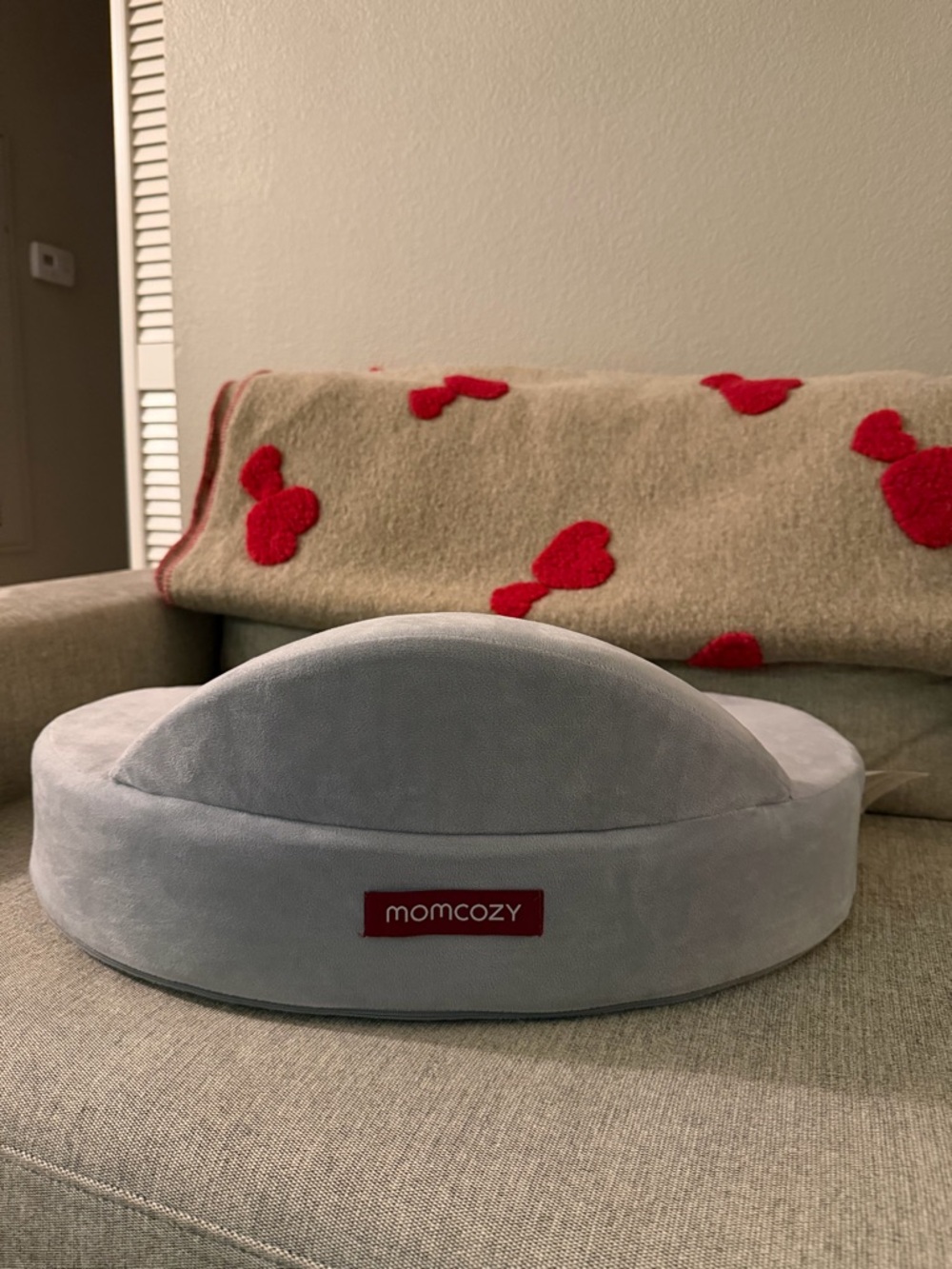 momcozy Gray Infant Head Support Pillow